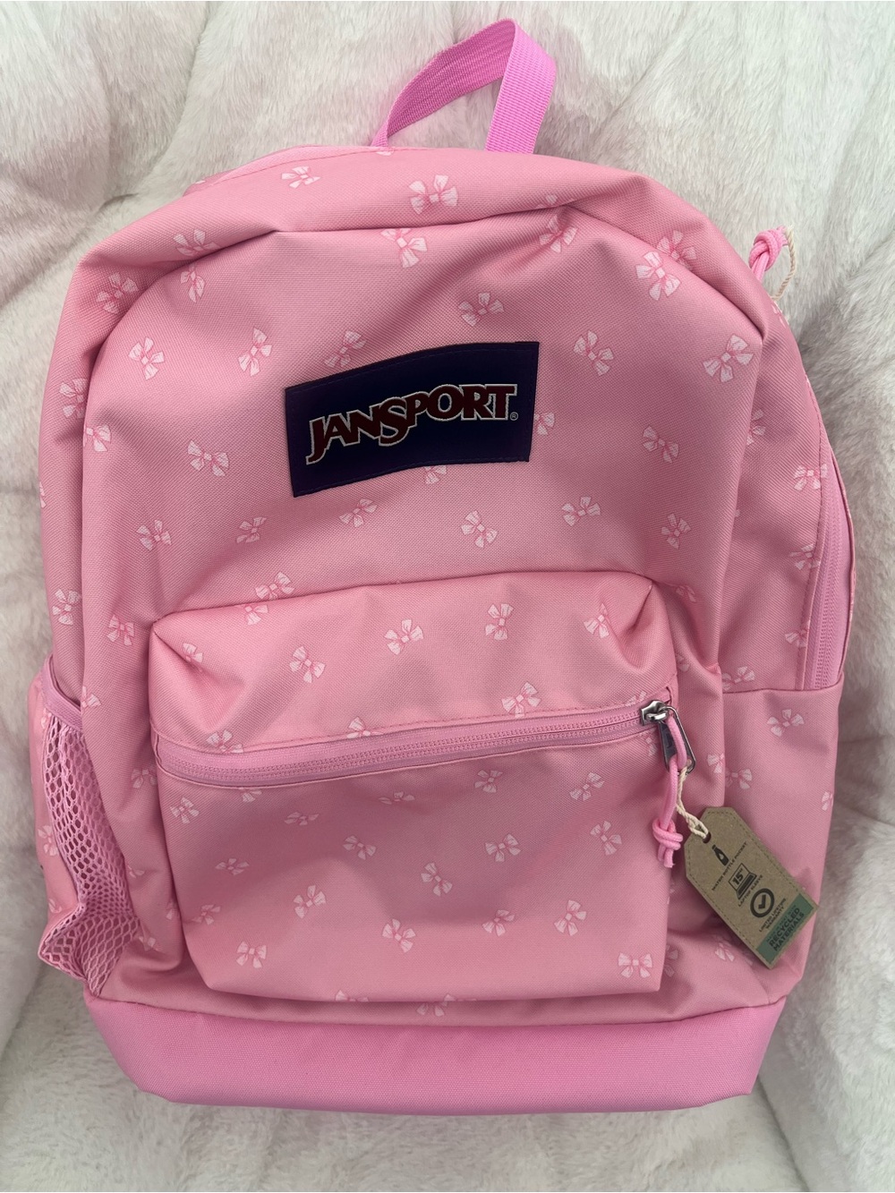 JanSport Pink Bow Backpack